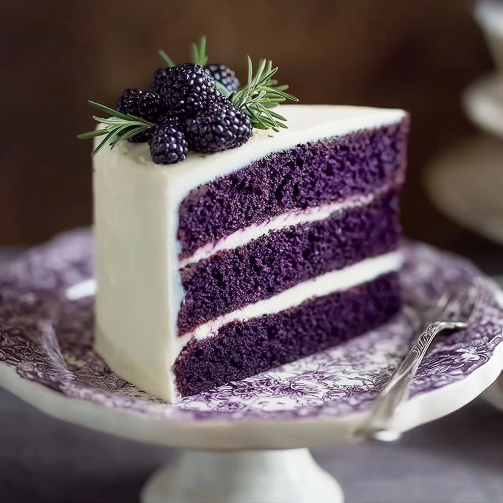 Elegant Purple Velvet Cake Recipe