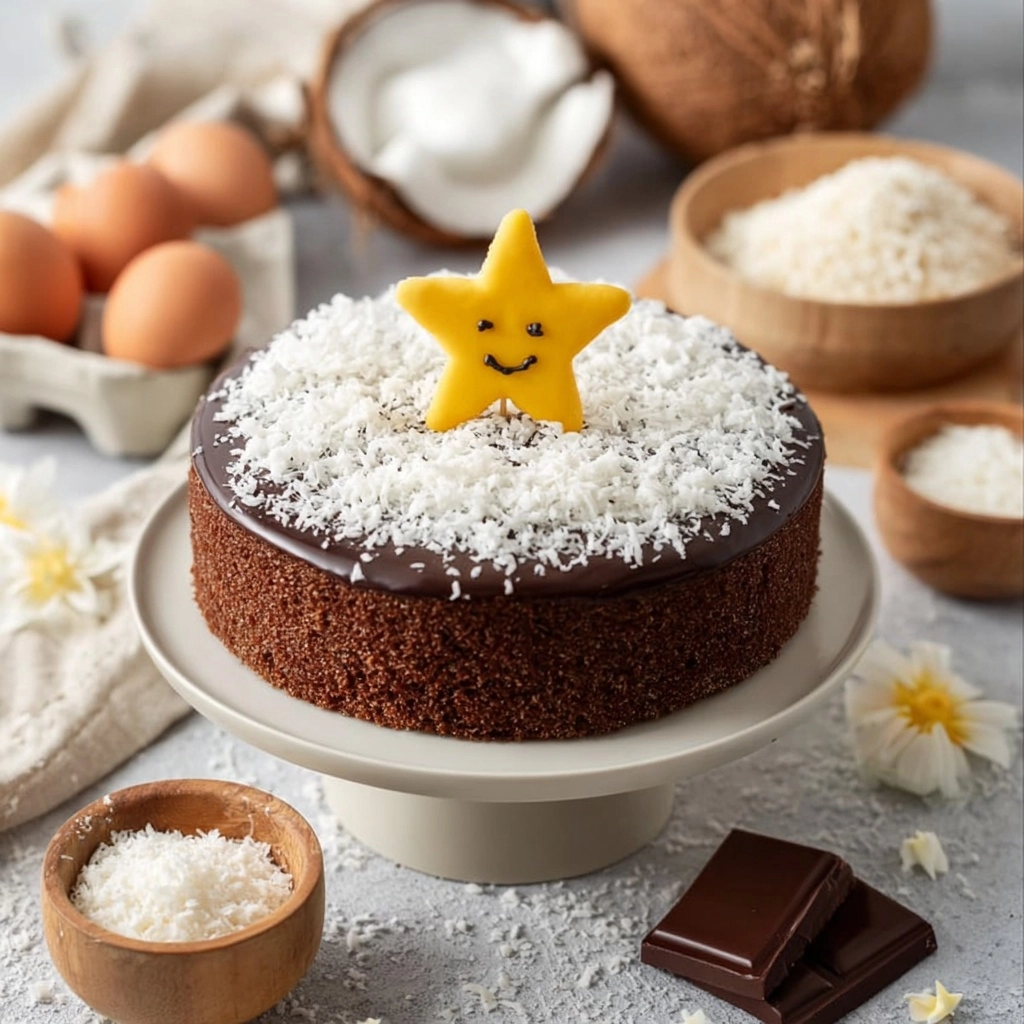 Heavenly Coconut Chocolate Cake Recipe