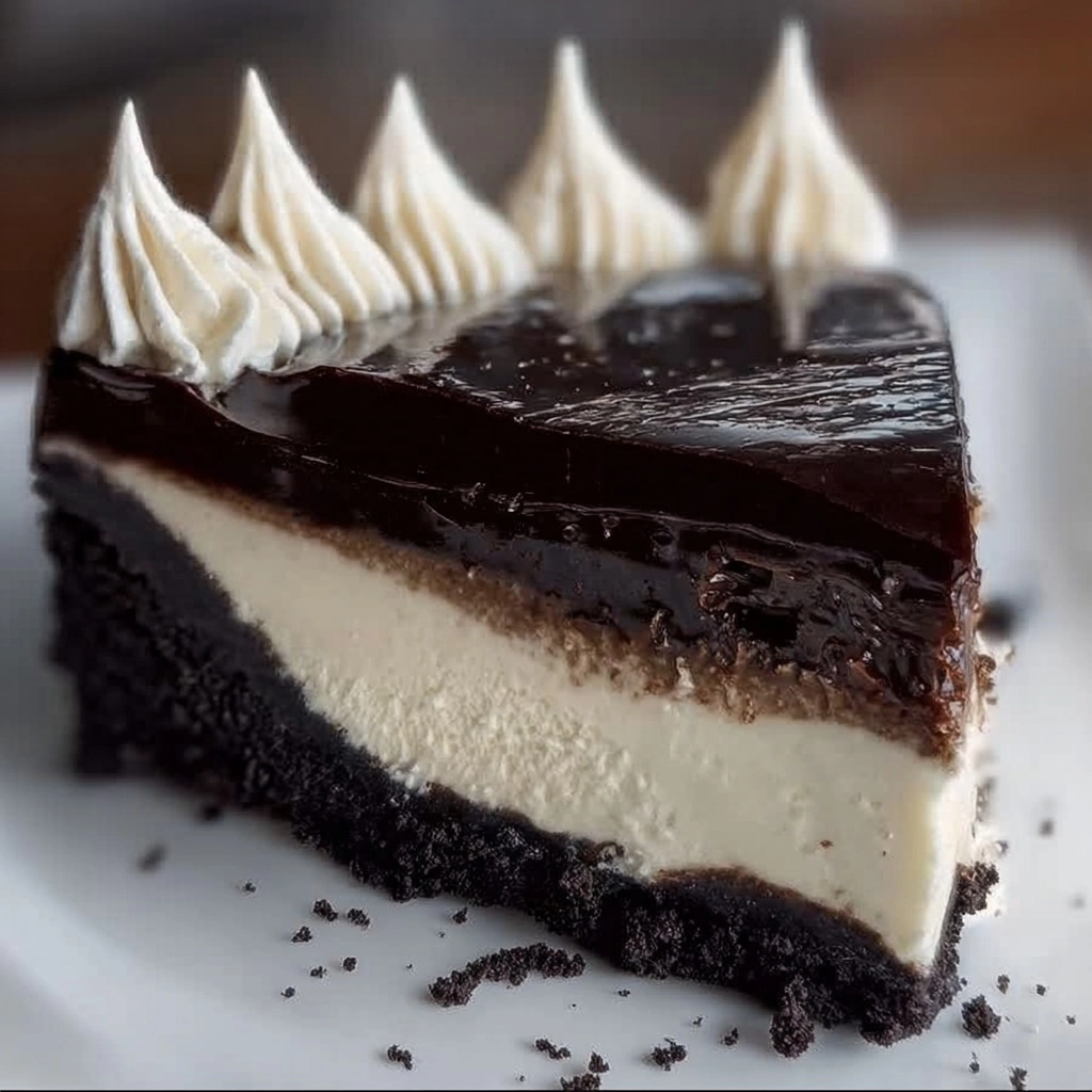 Black and White Velvet Cheesecake Recipe - Recipe Image