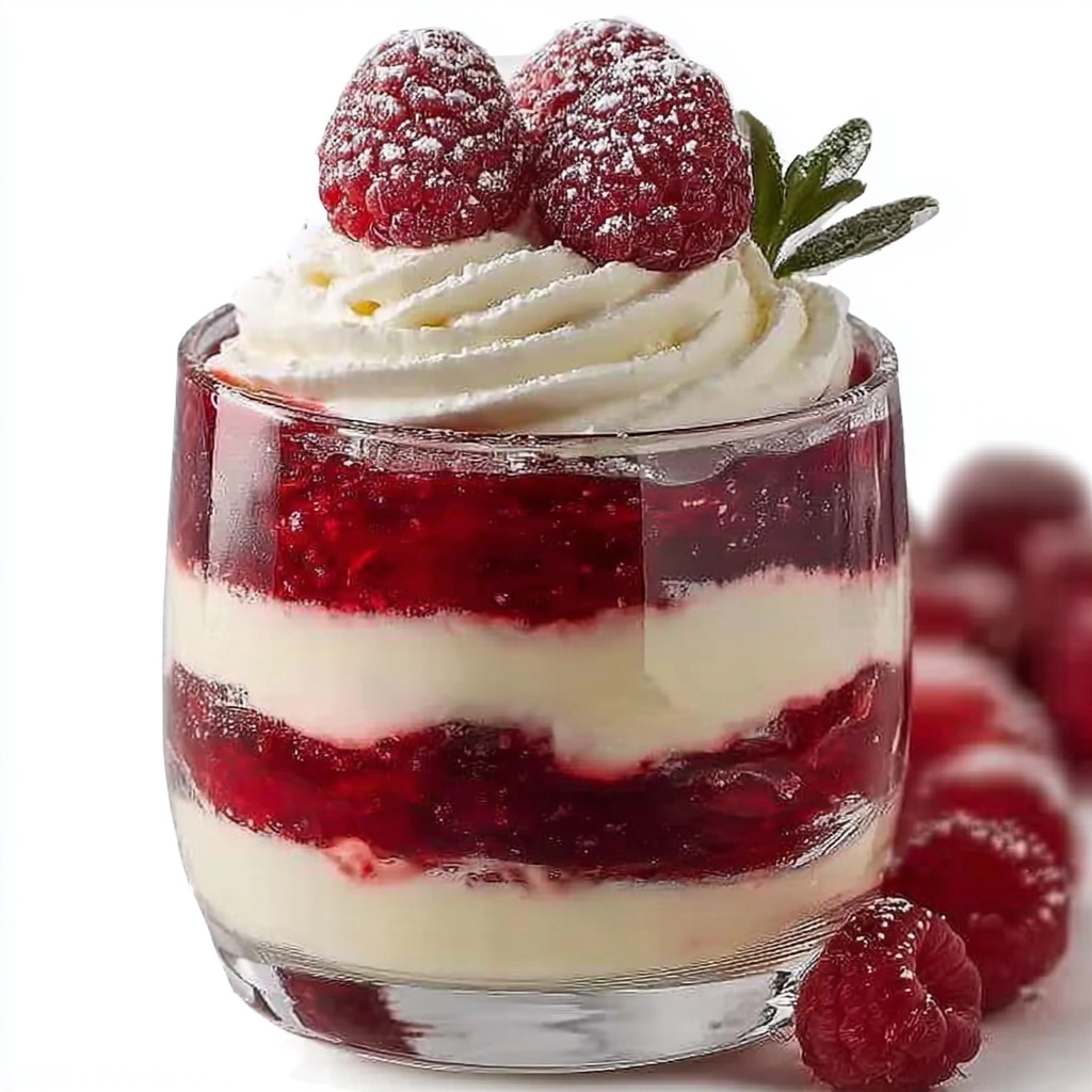 Raspberry White Chocolate Mousse Parfait Recipe