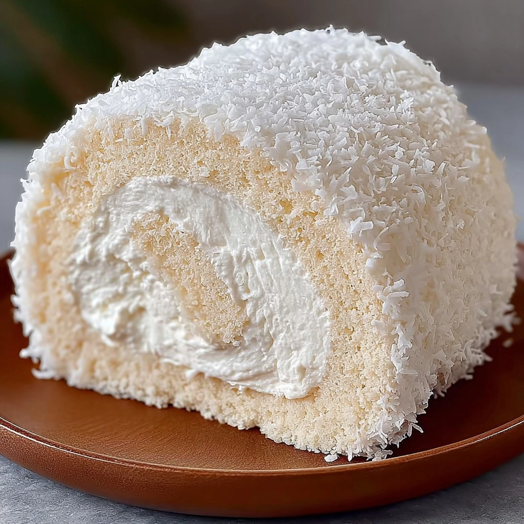Coconut Dream Roll Cake Recipe 3 Coconut Dream Roll Cake Recipe - Recipe Image