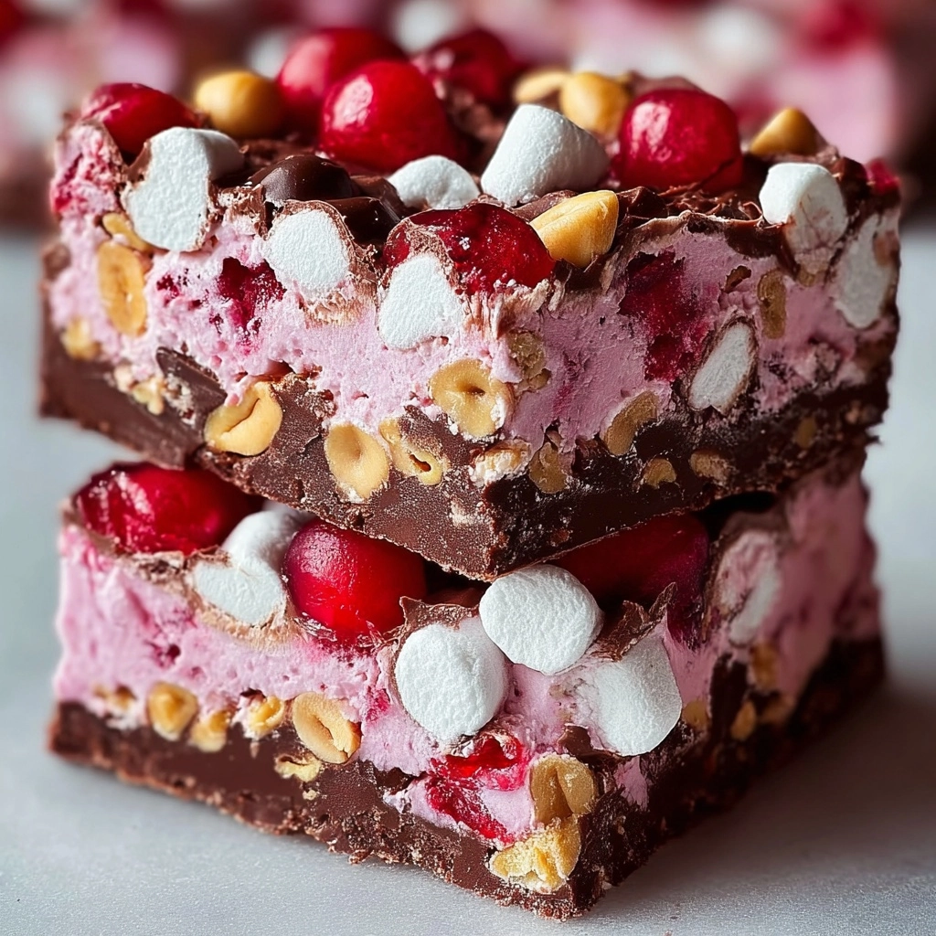 Cherry Marshmallow Fudge Bars Recipe