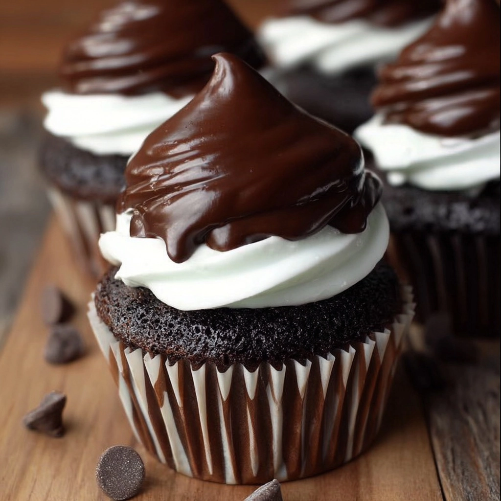 Chocolate Hi-Hat Cupcakes Recipe - Recipe Image