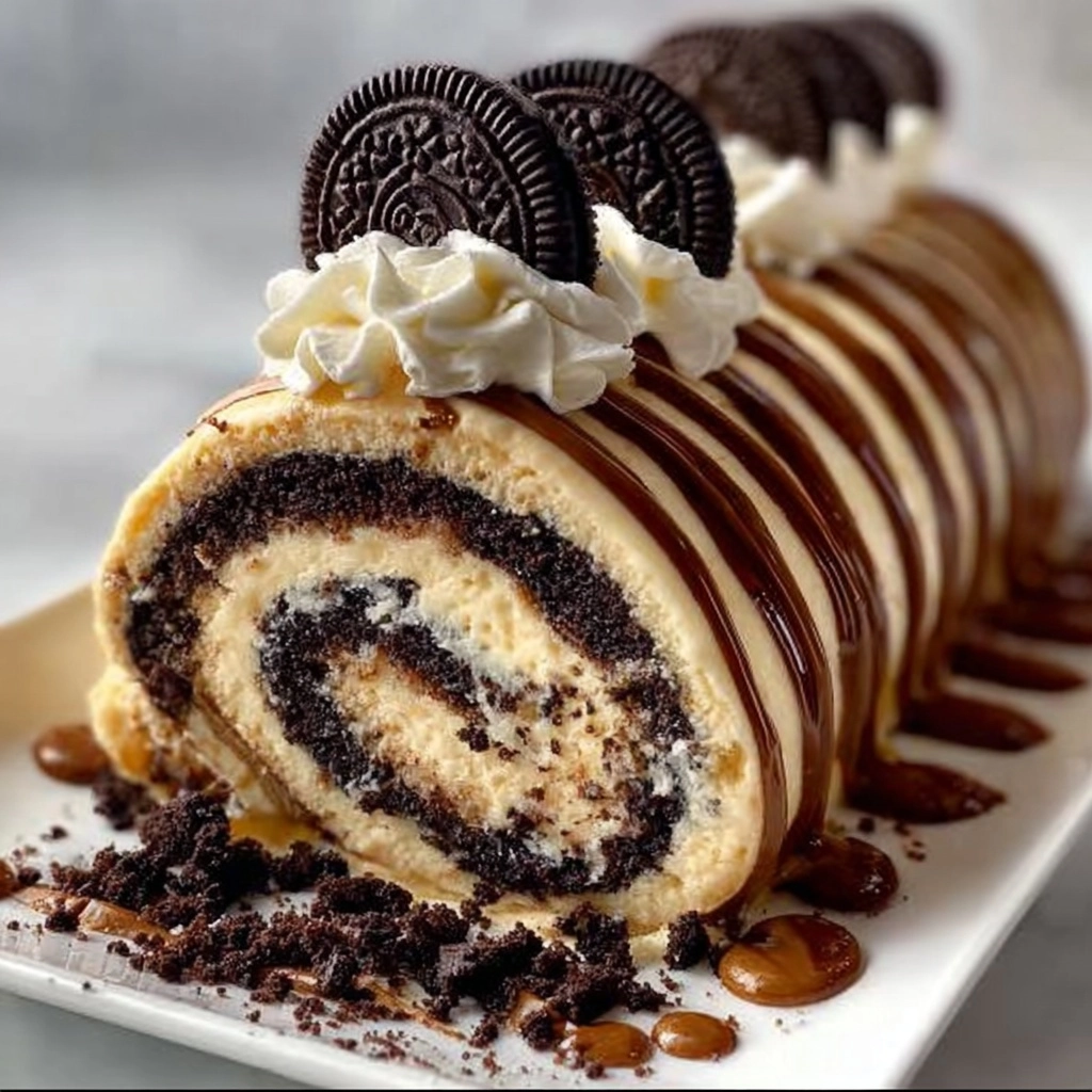 Oreo Mocha Cheesecake Roll Recipe
