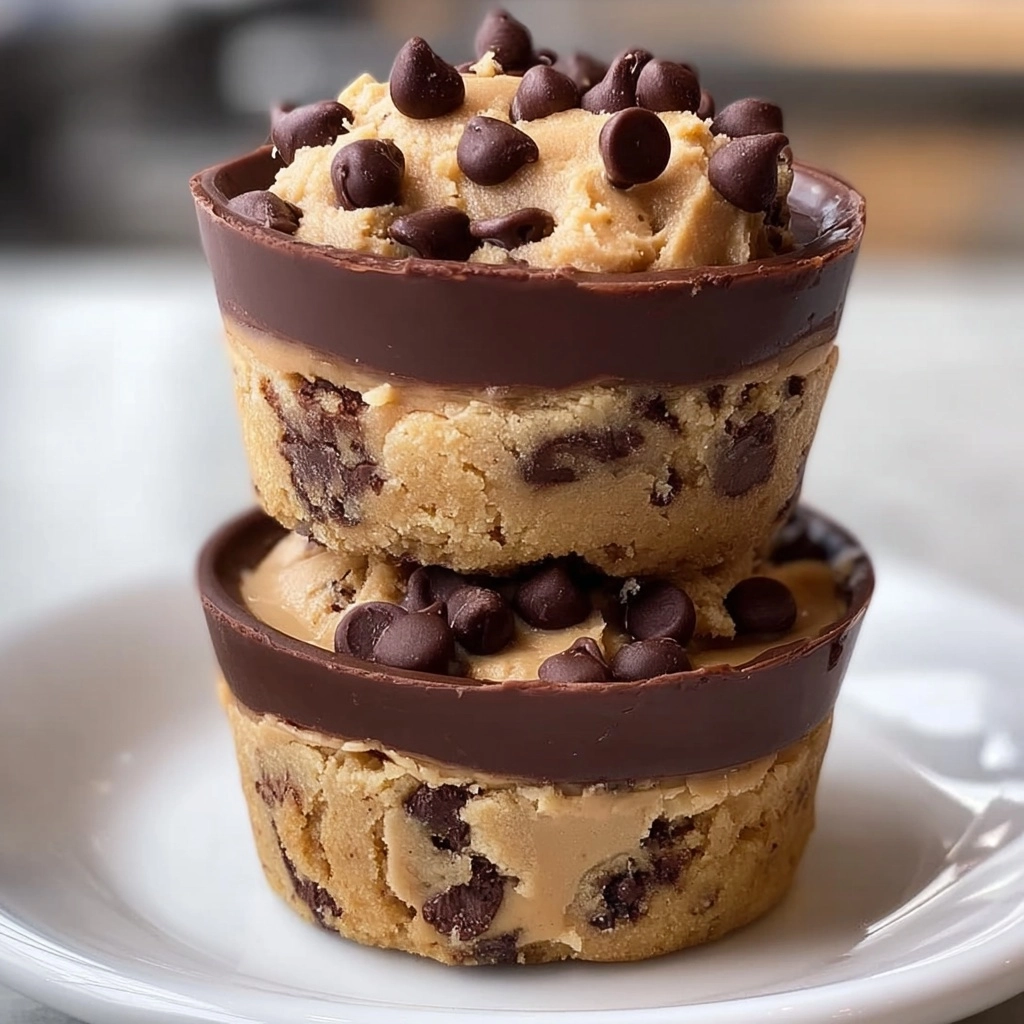 Peanut Butter Chocolate Chip Cookie Dough Cups Recipe