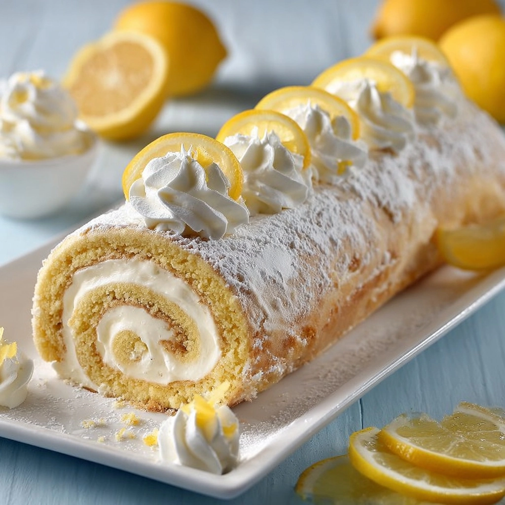 Classic Lemon Roulade Roll Recipe