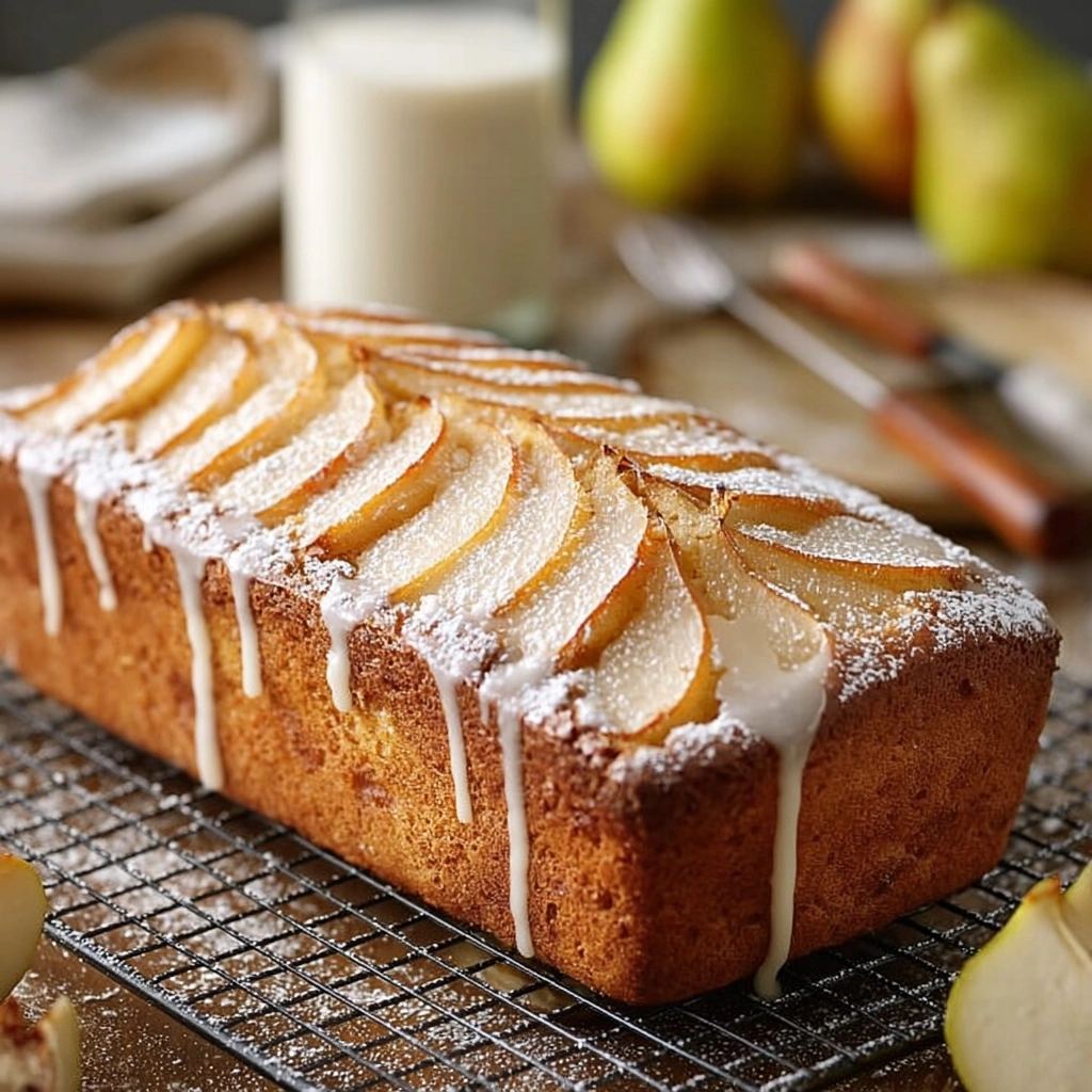 Pear Glazed Pound Cake Delight Recipe 3 Pear Glazed Pound Cake Delight Recipe - Recipe Image