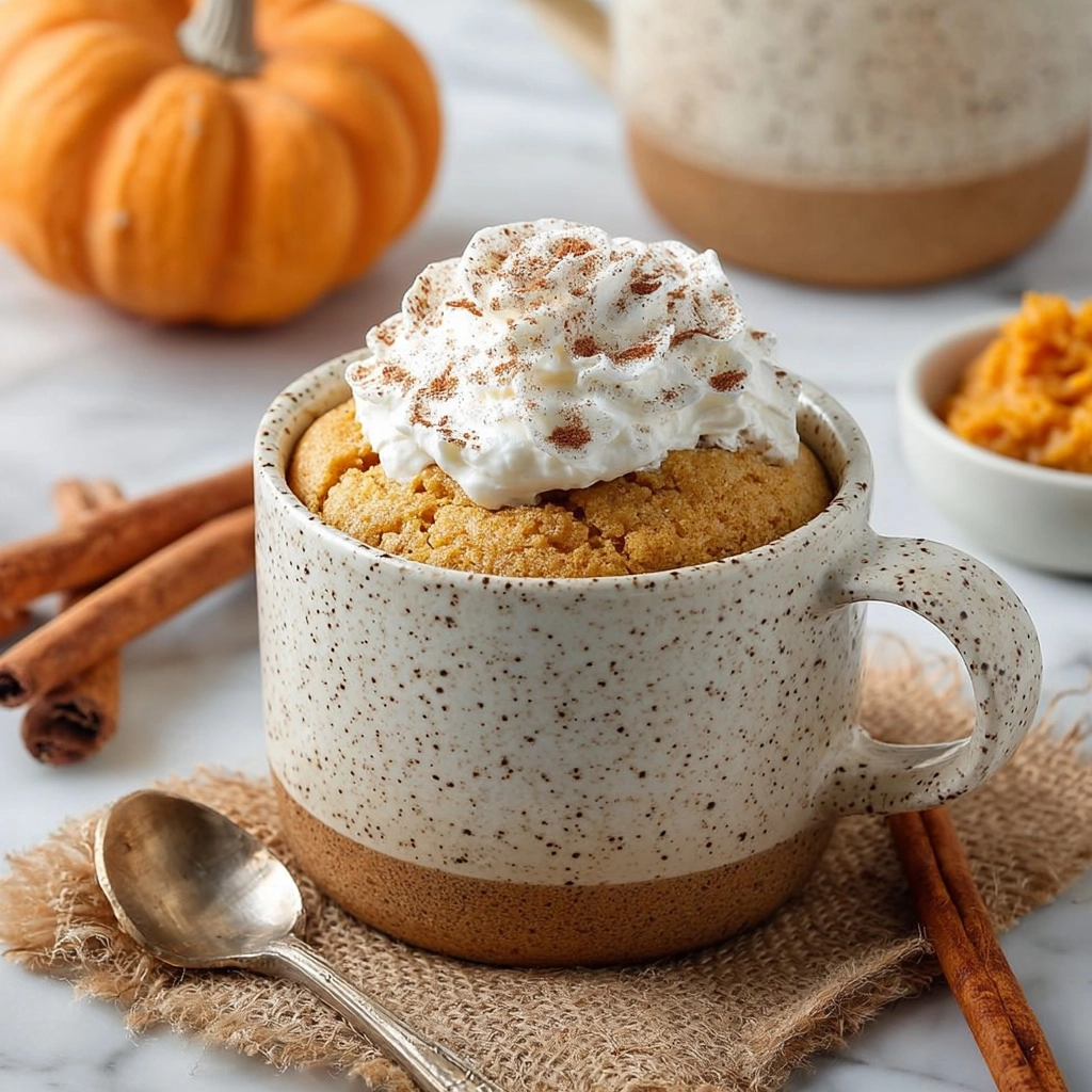 Quick Pumpkin Cottage Cheese Mug Cake Recipe