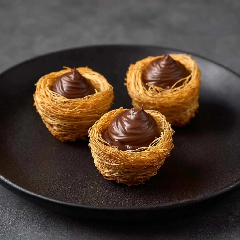Luscious Chocolate Kataifi Cups Recipe - Recipe Image