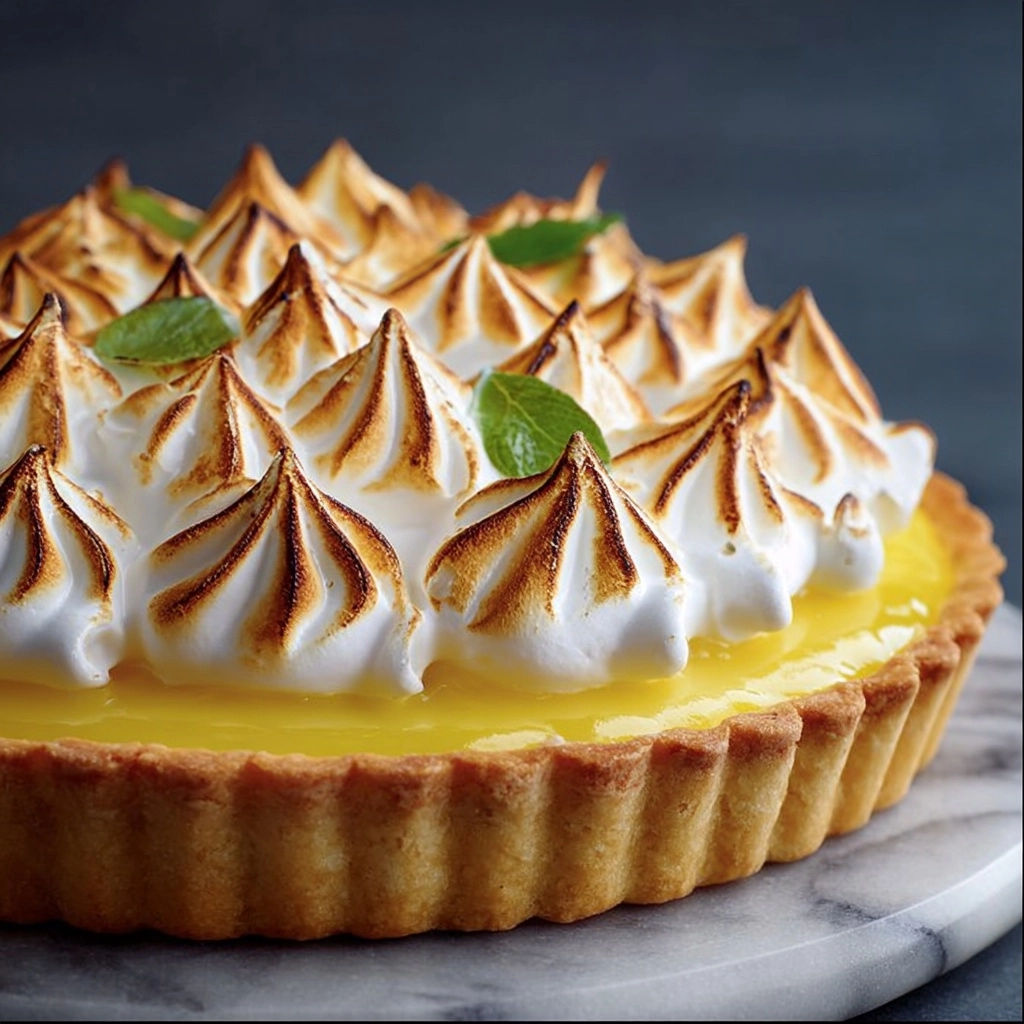 Lemon Basil Meringue Pie Recipe 3 Lemon Basil Meringue Pie Recipe - Recipe Image