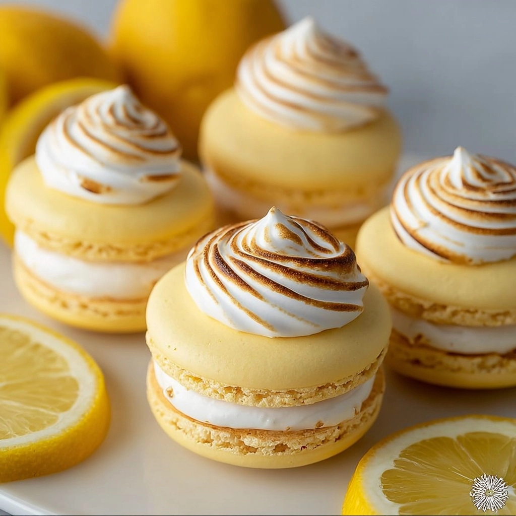 Lemon Meringue Macarons Recipe 3 Lemon Meringue Macarons Recipe - Recipe Image