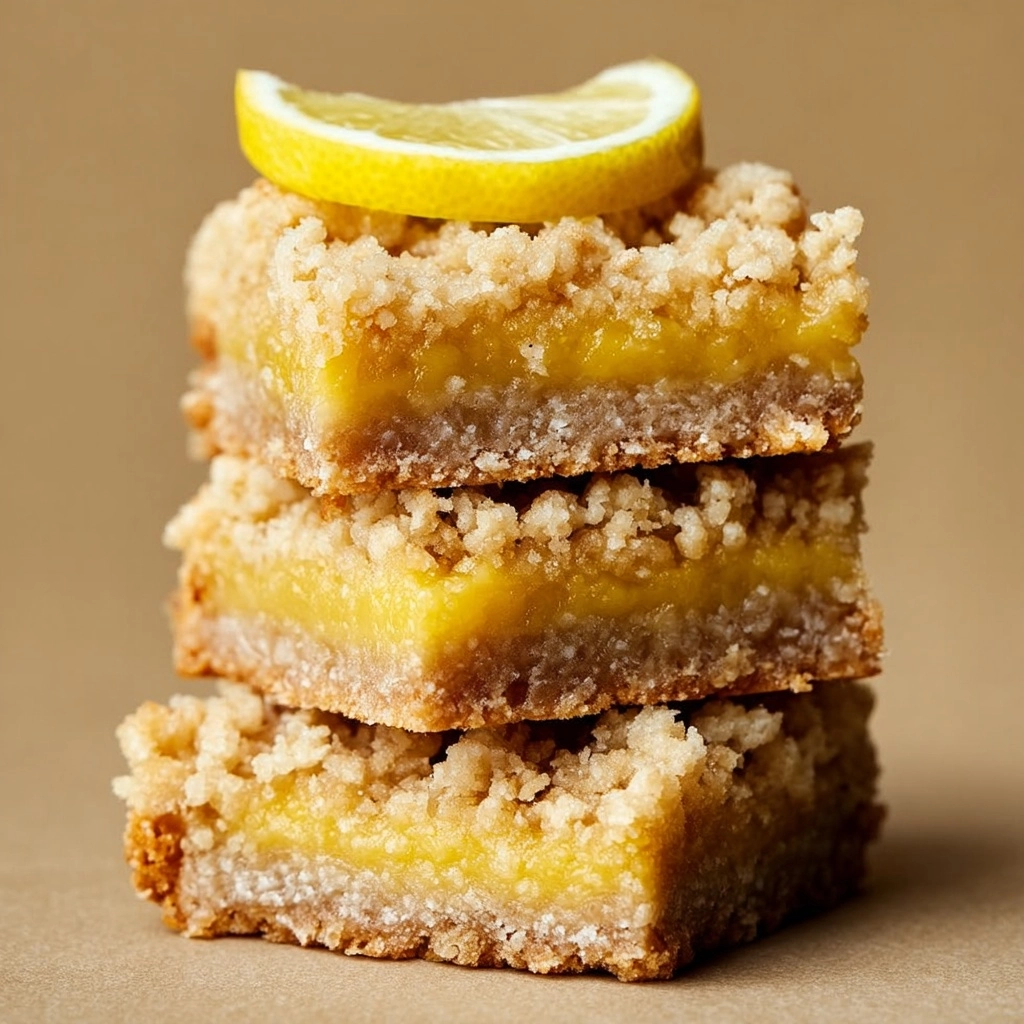 Lemon Oatmeal Crumble Bars Recipe