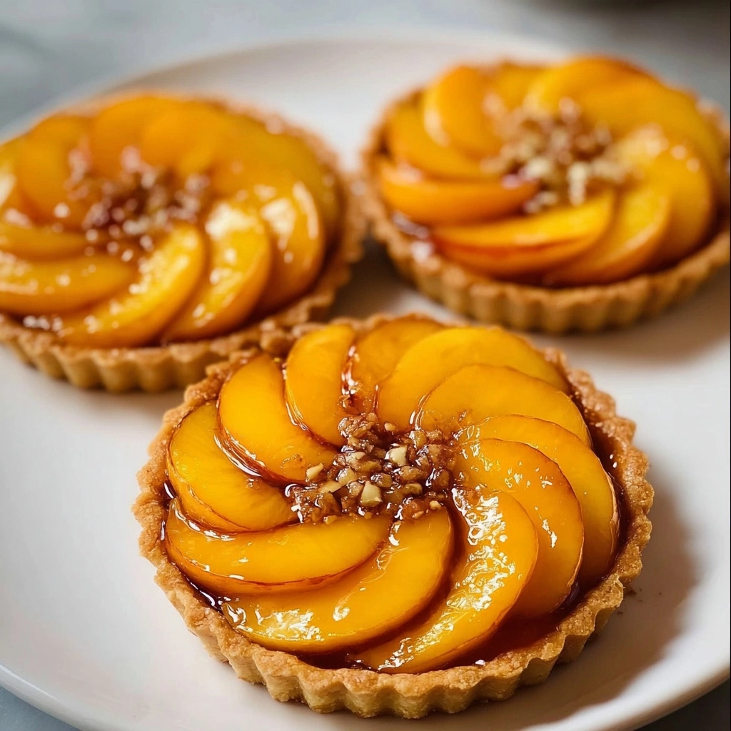 Fresh Peach Tartlets Recipe
