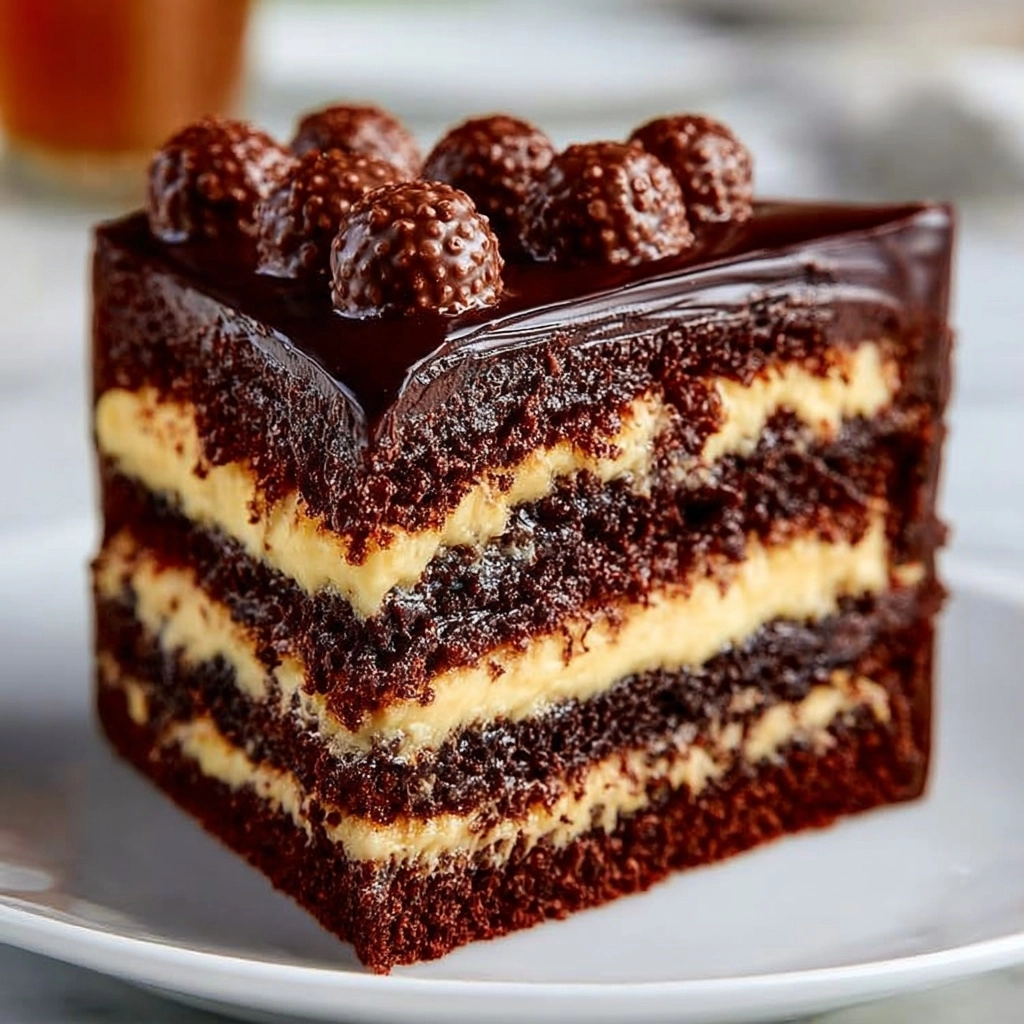 Fudge Layer Cake with Ganache Recipe 2 Fudge Layer Cake with Ganache Recipe - Recipe Image