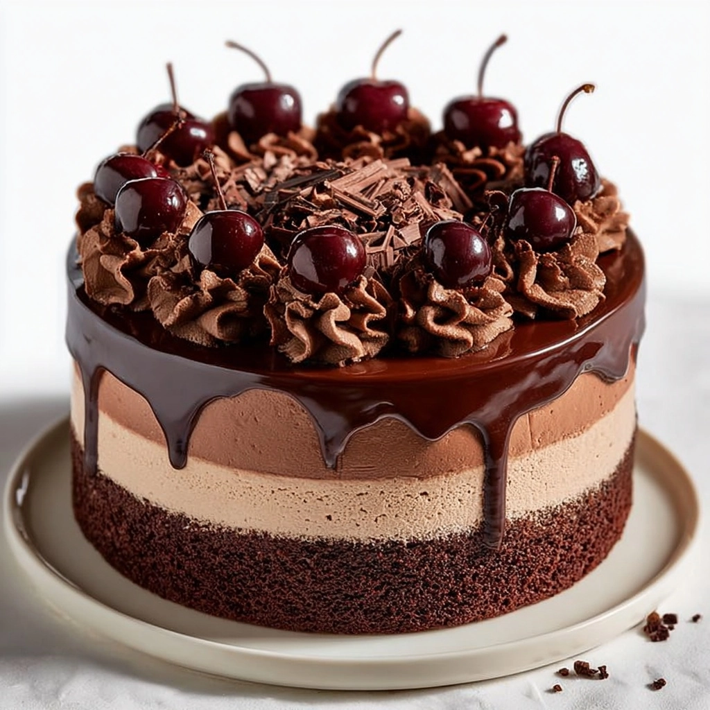 Hershey’s Chocolate Cheesecake Cake Recipe 3 Hershey’s Chocolate Cheesecake Cake Recipe - Recipe Image