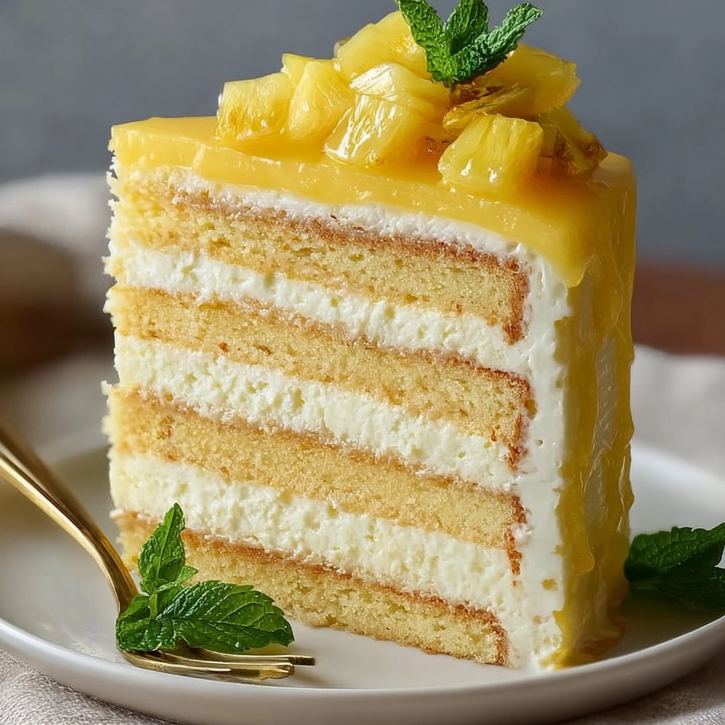 Tropical Pineapple Bliss Cake Recipe