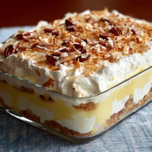 Decadent Coconut Cream Layered Dessert Recipe