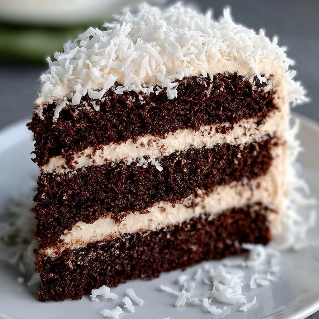 Easy Chocolate Coconut Cake Recipe