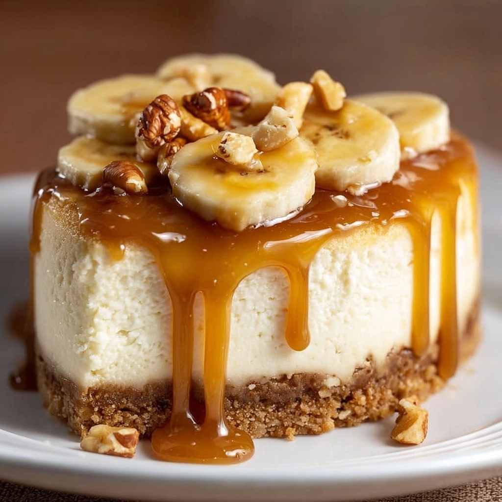 Banana Caramel Peanut Butter Cheesecake Recipe