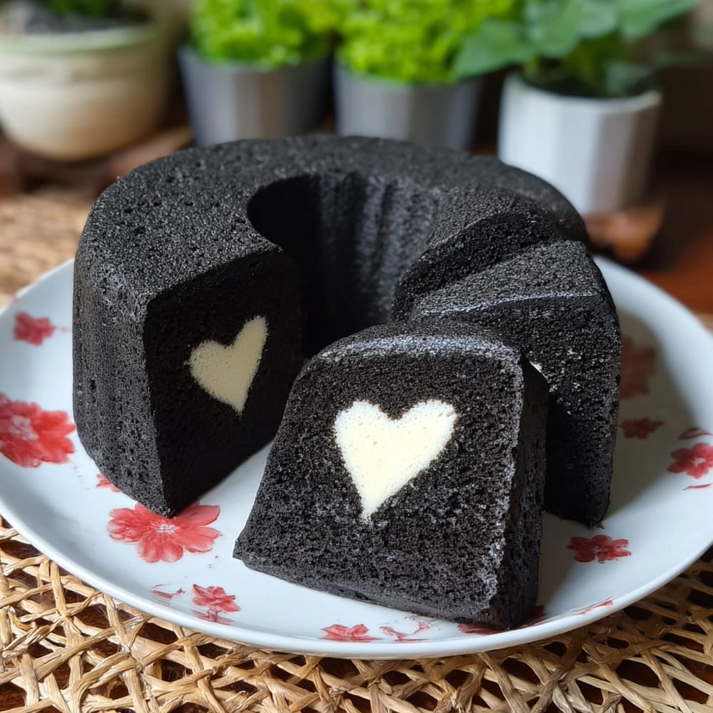 Delicious Black Velvet Bundt Cake with Creamy Heart Center Recipe 2 Delicious Black Velvet Bundt Cake with Creamy Heart Center Recipe - Recipe Image
