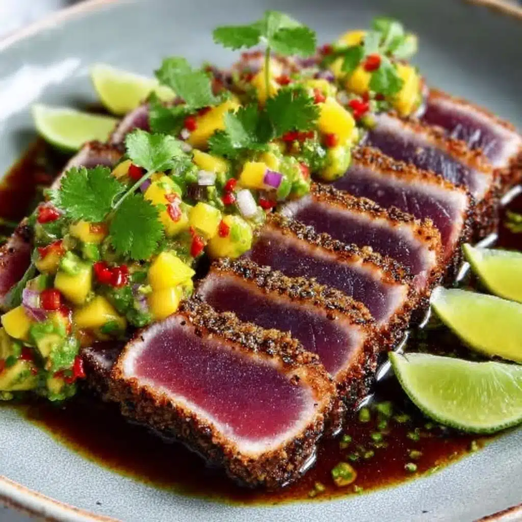 Seared Tuna with Mango-Avocado Salsa Recipe - Recipe Image