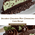 Chocolate Mint Cheesecake Cake Recipe