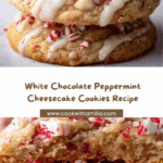 White Chocolate Peppermint Cheesecake Cookies Recipe