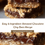 5-Ingredient Oatmeal Chocolate Chip Bars Recipe