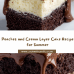 Peaches and Cream Layer Cake Recipe