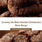 No-Bake Nutella Cheesecake Bars Recipe