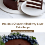 Chocolate Blueberry Layer Cake Recipe