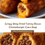 Deep-Fried Turkey Bacon Cheeseburger Corn Dogs Recipe