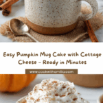 Quick Pumpkin Cottage Cheese Mug Cake Recipe