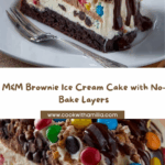 M&M Brownie Ice Cream Cake Recipe