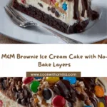 M&M Brownie Ice Cream Cake Recipe