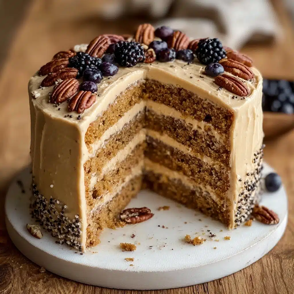 Ukrainian Poppy Seed Cake with Nuts and Raisins Recipe - Recipe Image