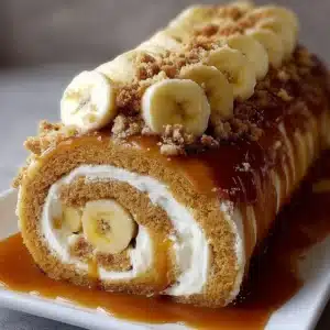 Banana Caramel Roulade Recipe