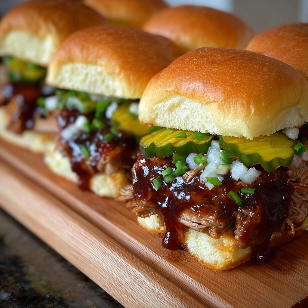 BBQ Brisket Sandwiches with Pickles and Onions Recipe 2 BBQ Brisket Sandwiches with Pickles and Onions Recipe - Recipe Image