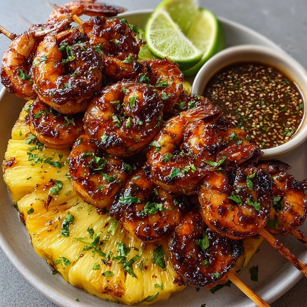 Pineapple Habanero Shrimp Kabobs Recipe 2 Pineapple Habanero Shrimp Kabobs Recipe - Recipe Image
