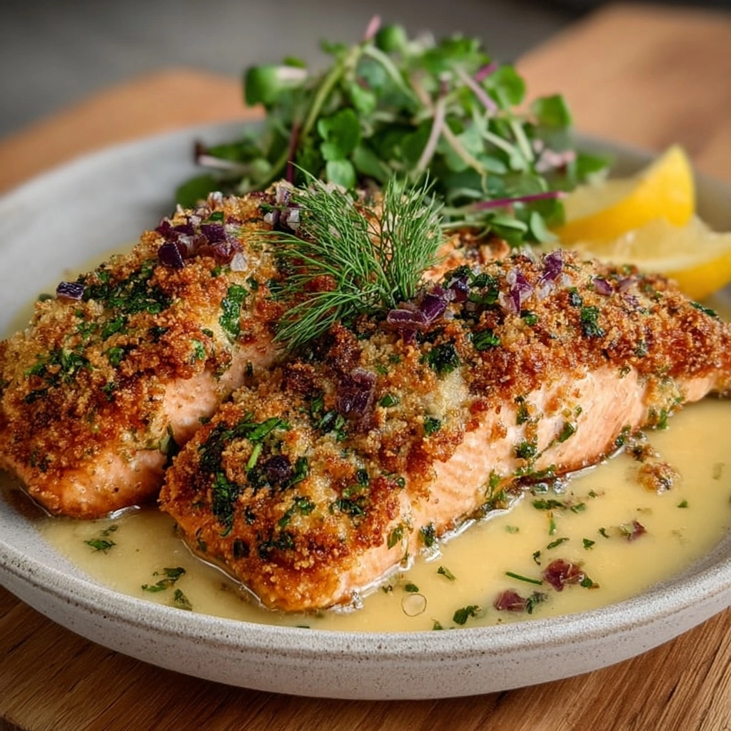 Dill and Lemon Crusted Salmon Recipe 3 Dill and Lemon Crusted Salmon Recipe - Recipe Image