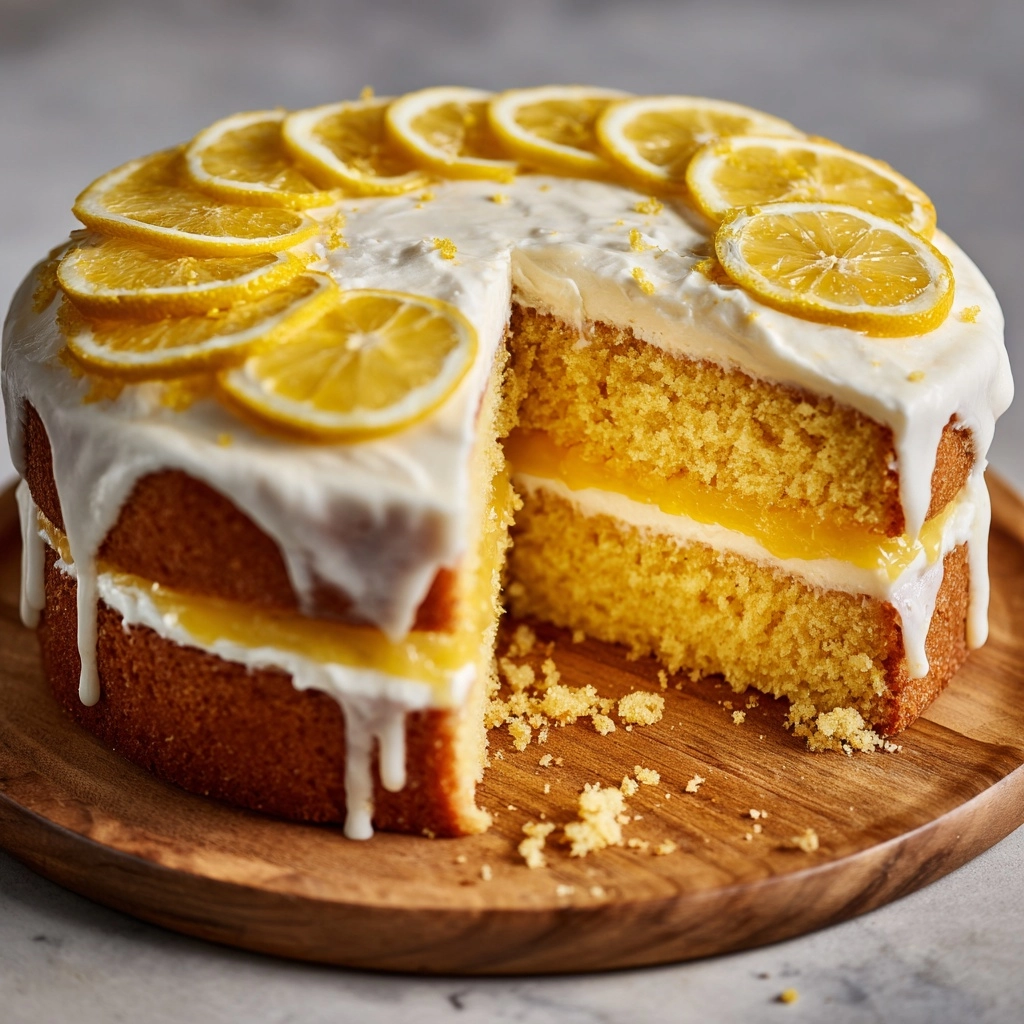 Lemon Bar Cake Recipe - Recipe Image