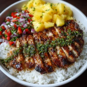 Caribbean Jerk Chicken with Pineapple Salsa Recipe