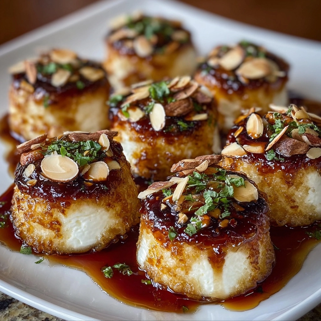 Almond-Crusted Brie Bites with Maple Honey Glaze Recipe