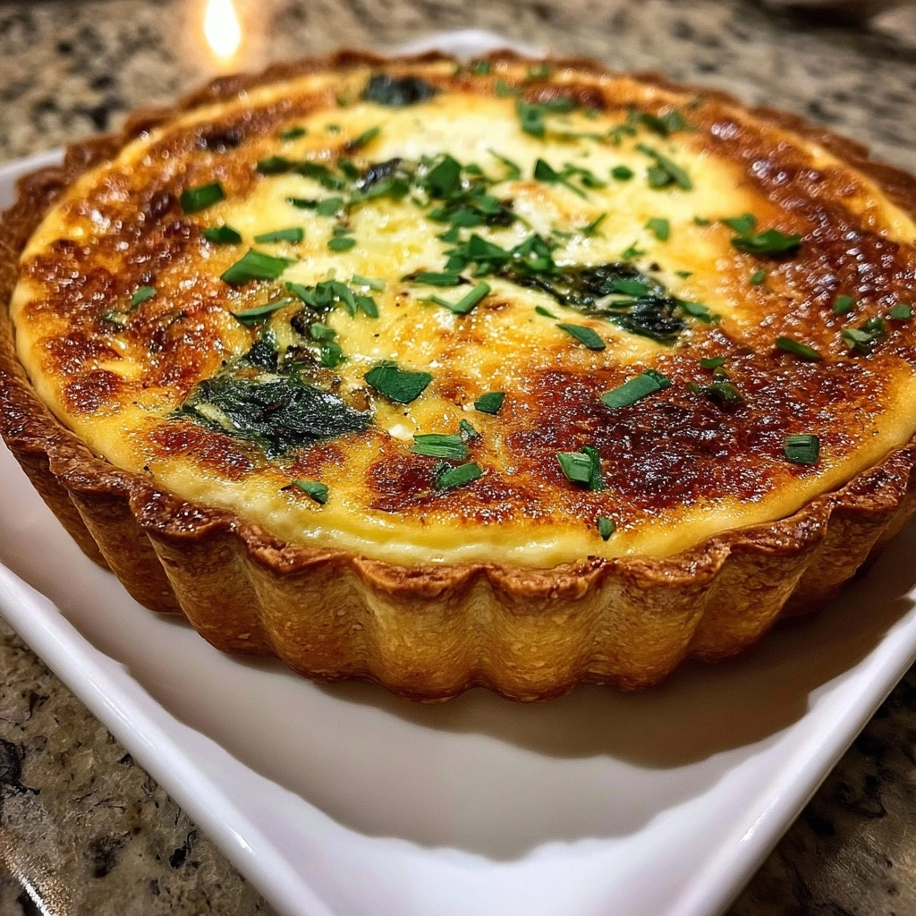 Ricotta Spinach Quiche Recipe