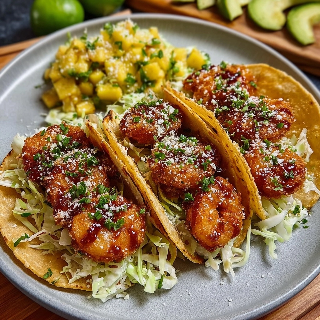 Coconut Shrimp Tacos with Mango Salsa Recipe