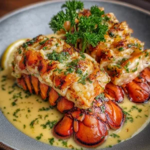 Creamy Garlic Butter Lobster Tails Recipe
