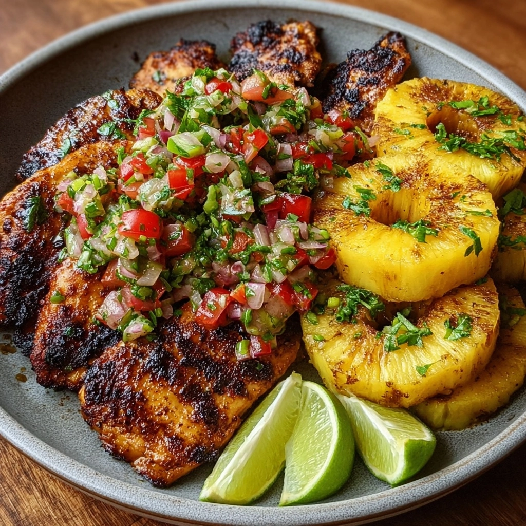 Caribbean Jerk Chicken with Pineapple Salsa Recipe 2 Caribbean Jerk Chicken with Pineapple Salsa Recipe - Recipe Image