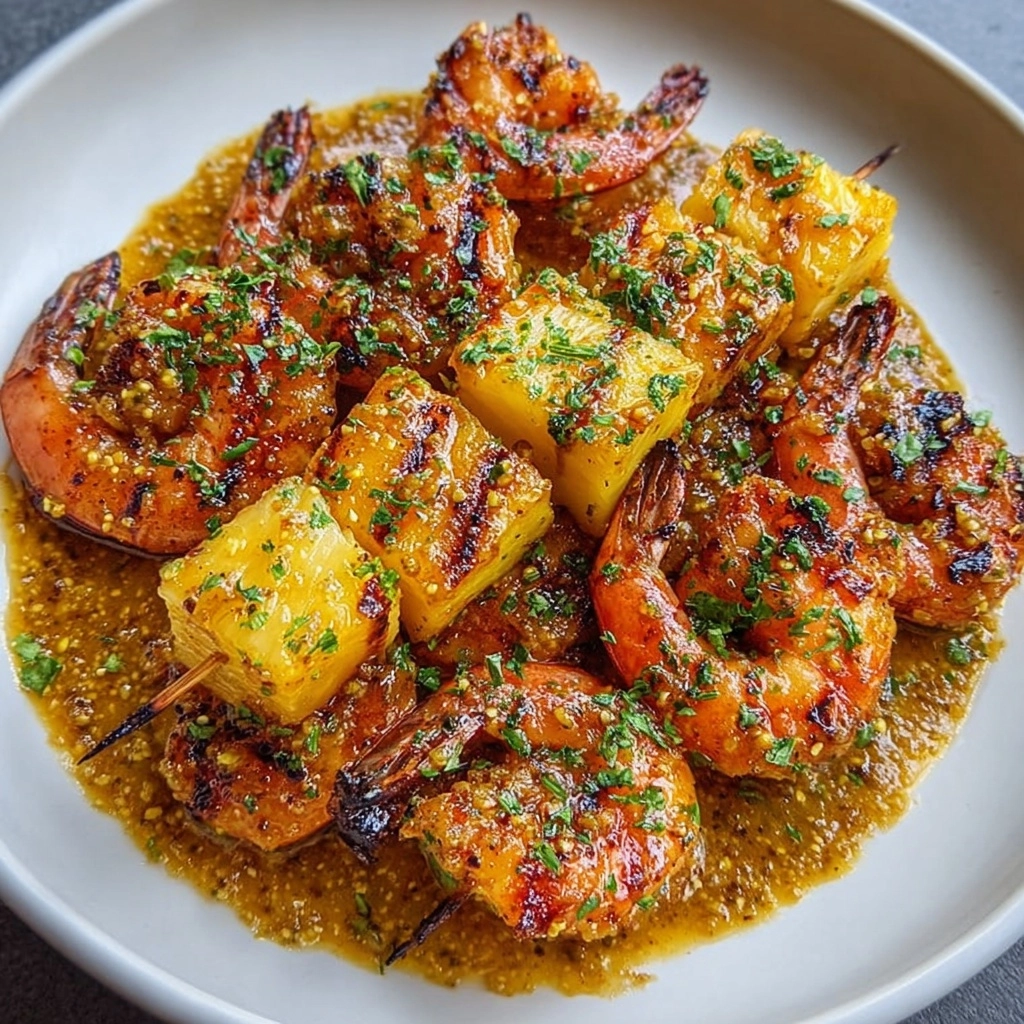 Pineapple Habanero Shrimp Kabobs Recipe