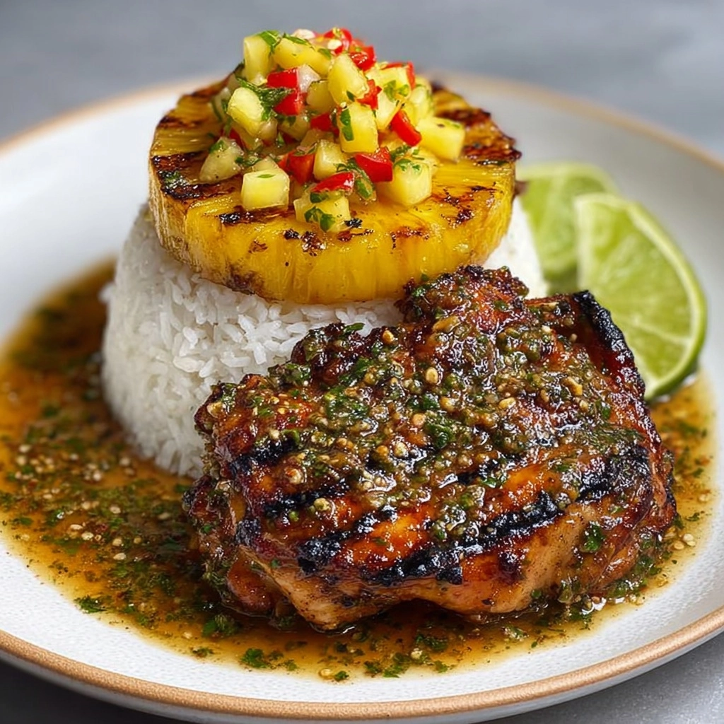 Caribbean Jerk Chicken with Pineapple Salsa Recipe 2 Caribbean Jerk Chicken with Pineapple Salsa Recipe - Recipe Image