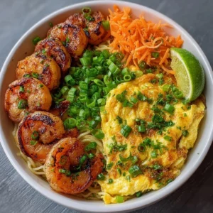 Coconut Lime Shrimp Pad Thai Recipe